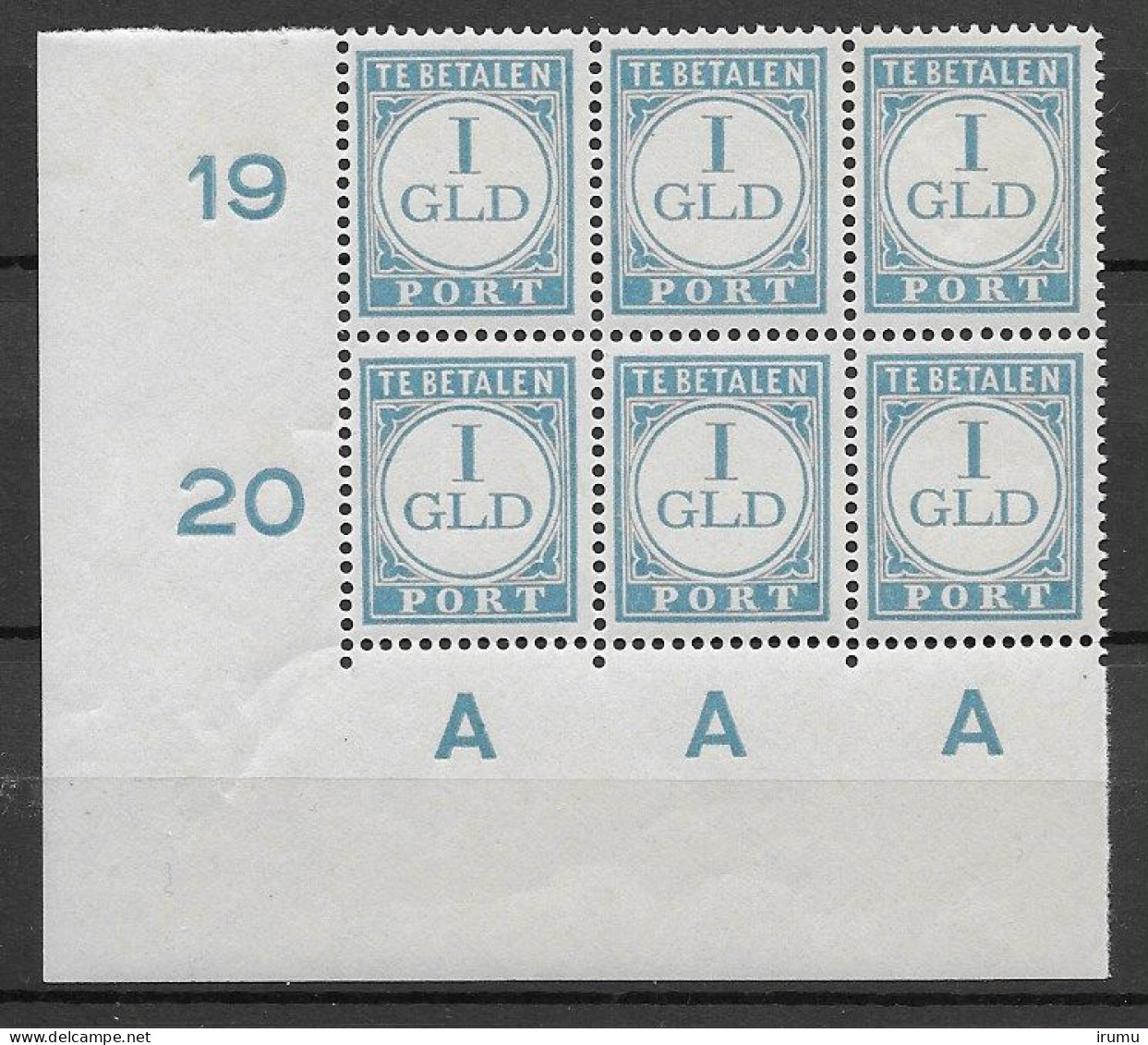 Ned. Indië 1940 NVPH P39 In Blok Van 6 Kw 10.50 EUR (SN 549) - Nederlands-Indië