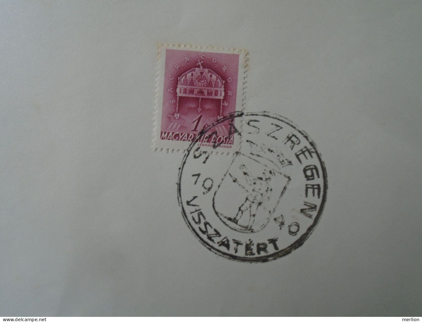 ZA451.35 Hungary -Szászrégen  Visszatért -Commemorative Postmark 1940 - Marcofilie
