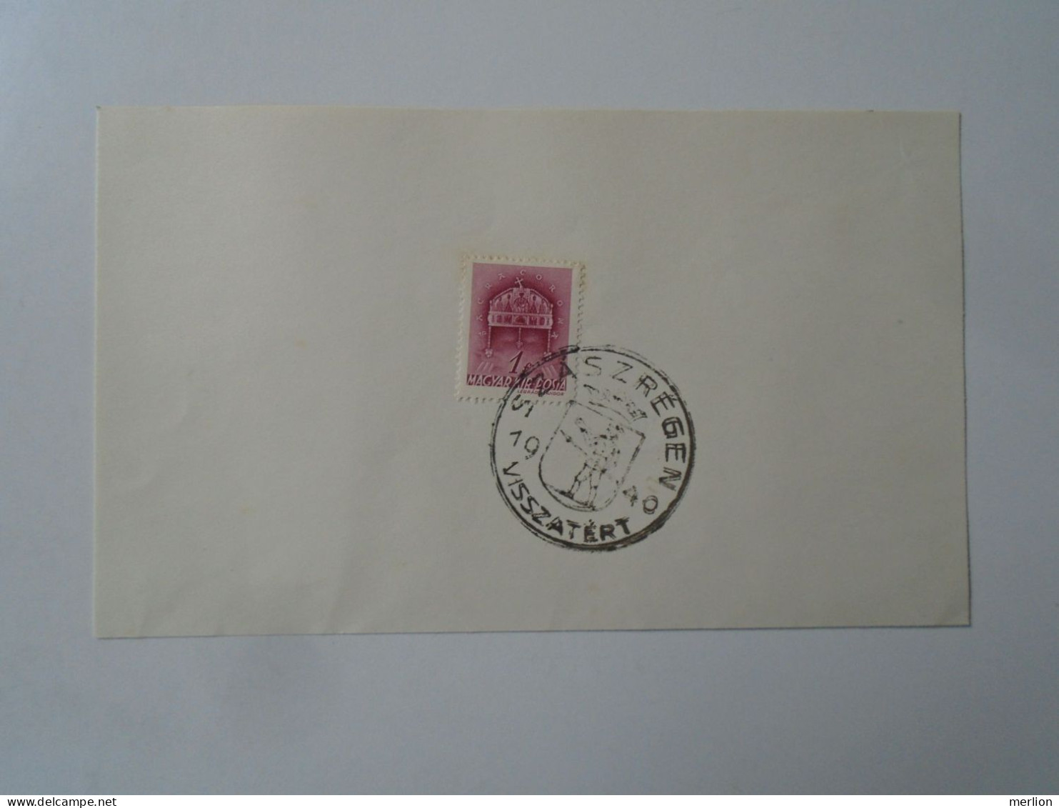 ZA451.35 Hungary -Szászrégen  Visszatért -Commemorative Postmark 1940 - Hojas Completas