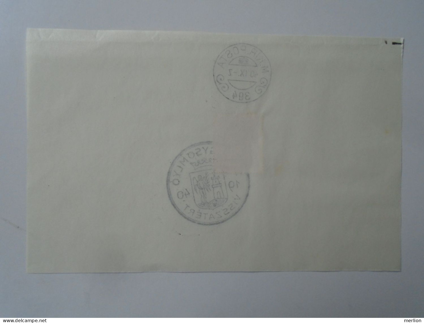 ZA451.40  Hungary - Szilágysomlyó  Visszatért -Commemorative Postmark 1940 - Postmark Collection