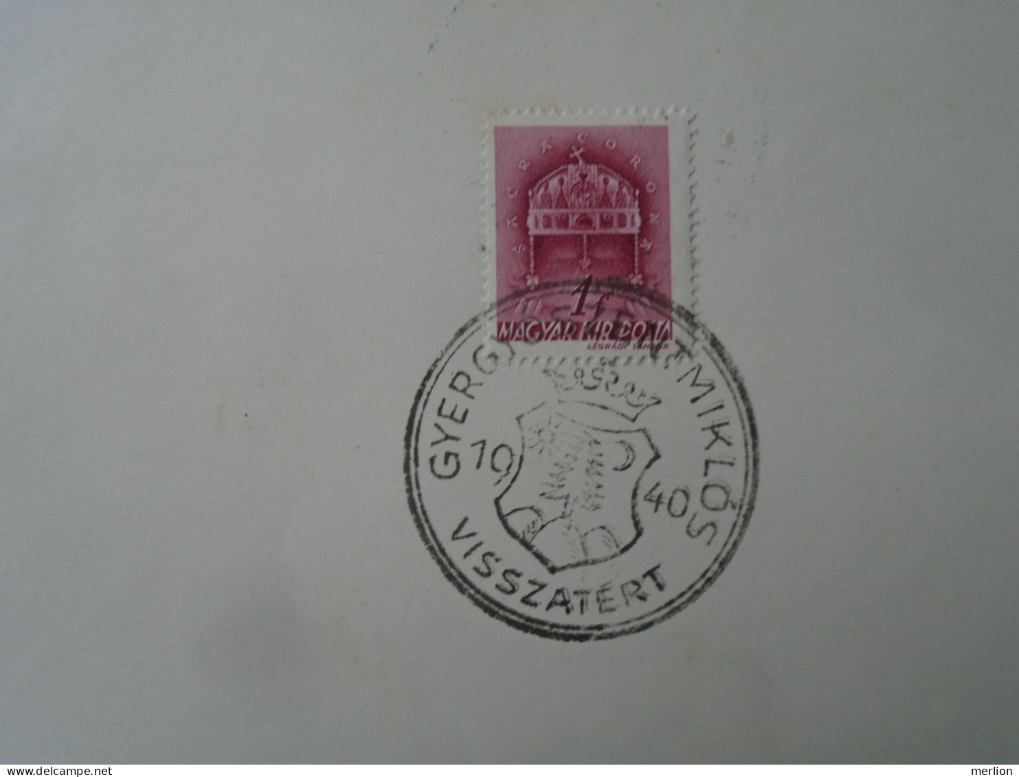 ZA451.44  Hungary -GYERGYÓSZENTMIKLÓS   Visszatért -Commemorative Postmark 1940 - Hojas Completas