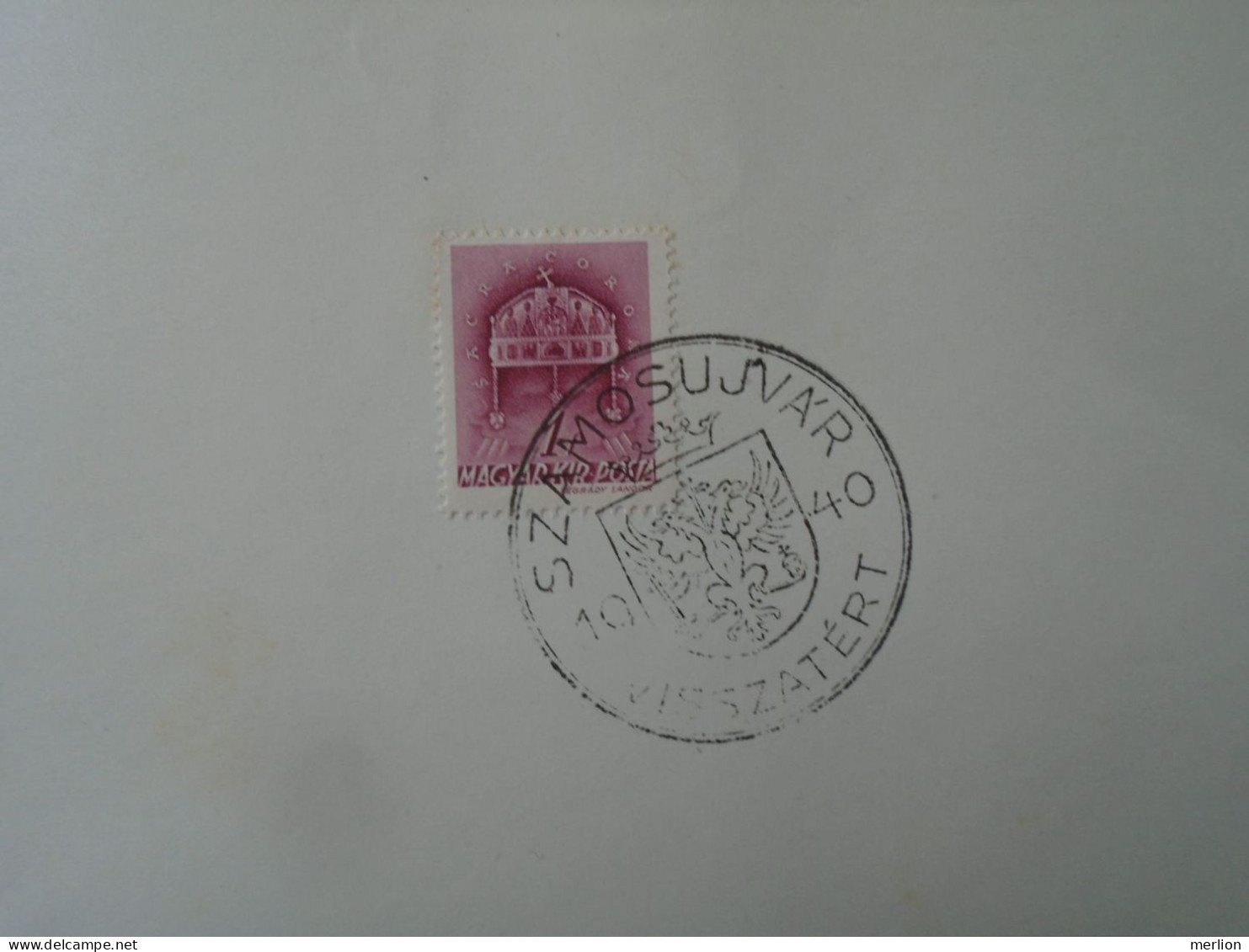 ZA451.50  Hungary -Szamosújvár  Visszatért -Commemorative Postmark 1940 - Storia Postale