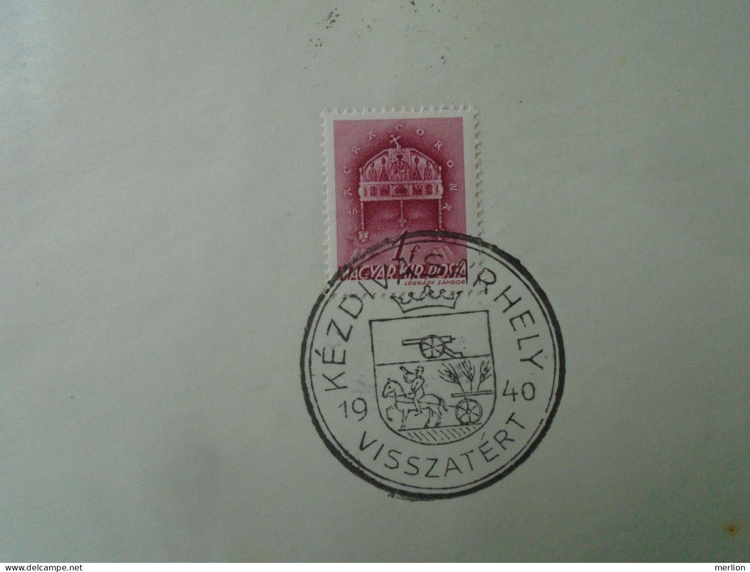 ZA451.55  Hungary -Kézdivásárhely  Visszatért -Commemorative Postmark 1940 - Hojas Completas