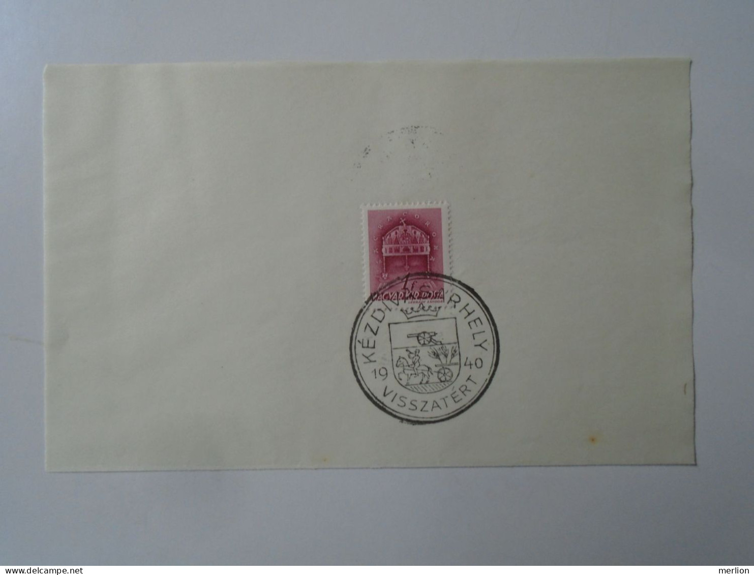 ZA451.55  Hungary -Kézdivásárhely  Visszatért -Commemorative Postmark 1940 - Storia Postale