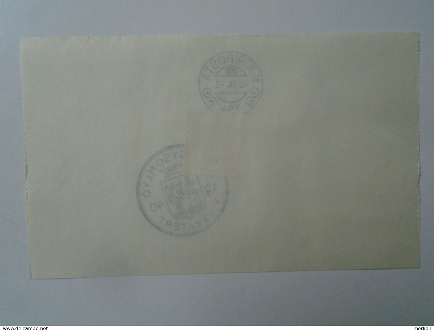 ZA451.57  Hungary -Szilágysomlyó  Visszatért -Commemorative Postmark 1940 - Hojas Completas