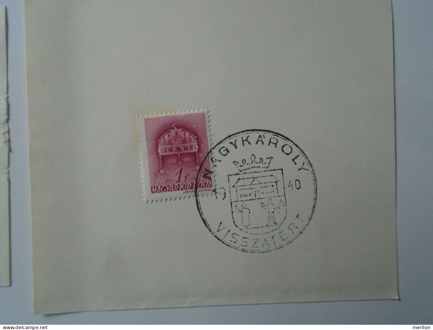 ZA451.58  Hungary -Lot of 9 different cities - visszatért -Commemorative postmark 1940 Nagybánya, Csíkszereda Nagykároly
