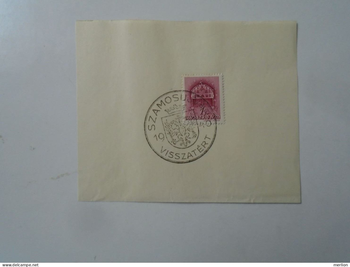 ZA451.59  Hungary -Szamosújvár - Visszatért -Commemorative Postmark 1940 - Marcofilie