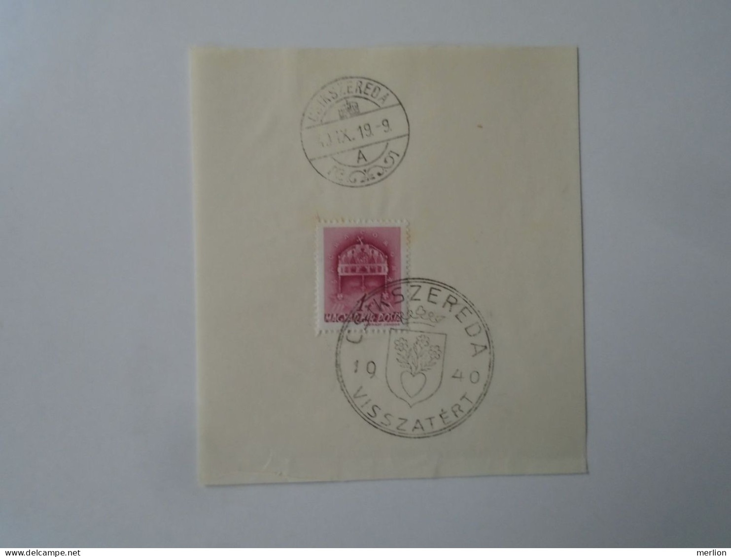 ZA451.63  Hungary -Csíkszereda  - Visszatért -Commemorative Postmark 1940 - Hojas Completas