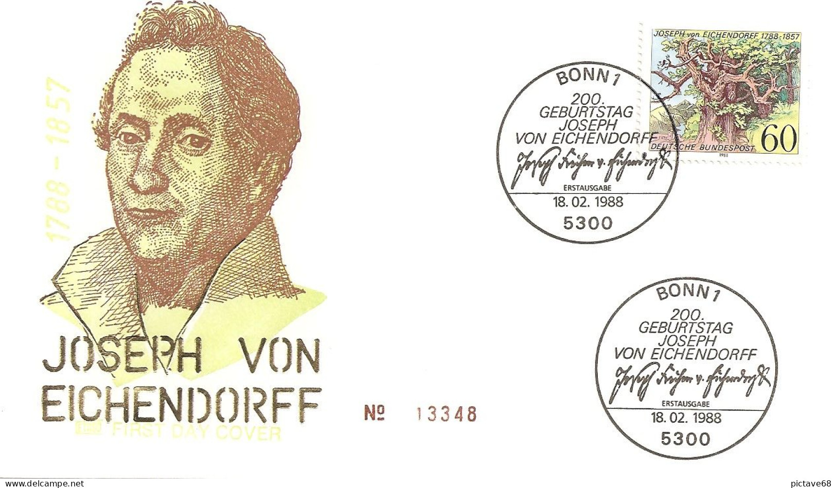 ALLEMAGNE / / FDC YVERT N° 1188 - MICHEL N° 1356 - Andere & Zonder Classificatie