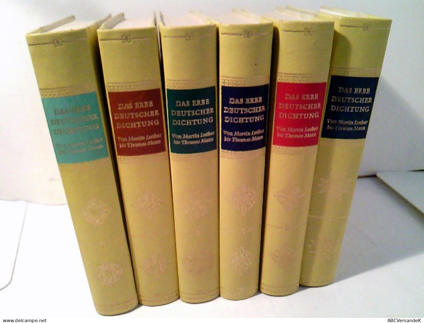 Konvolut: 6 Bände (von6) Das Erbe Deutscher Dichtung. Von Martin Luther Bis Thomas Mann - Komplett. (Hardcover - German Authors