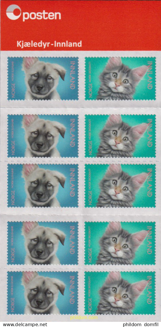 704325 MNH NORUEGA 2019 PERRO Y GATO - Ongebruikt