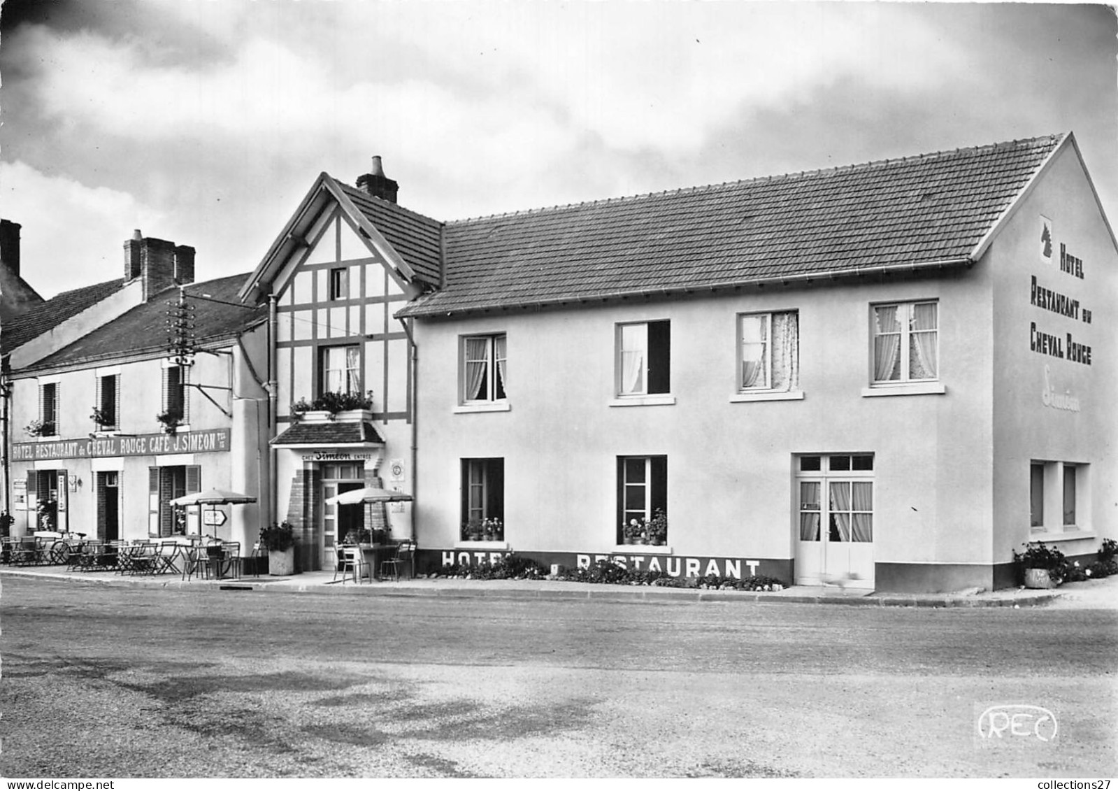 18-NEUVY-SUR-BARANGEON- HÔTEL RESTAURANT DU CHEVAL ROUGE - J SIMEON PROPRIETAIRE - Autres & Non Classés