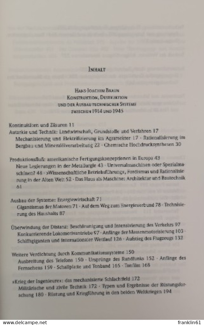 Propyläen Technikgeschichte. Band 5. Energiewirtschaft. Automatisierung. Information. - Technical