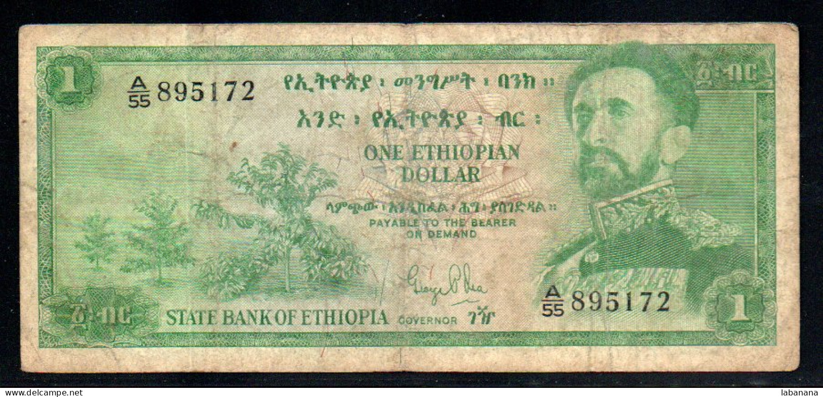 659-Ethiopie 1 Dollar 1961 A55 - Aethiopien