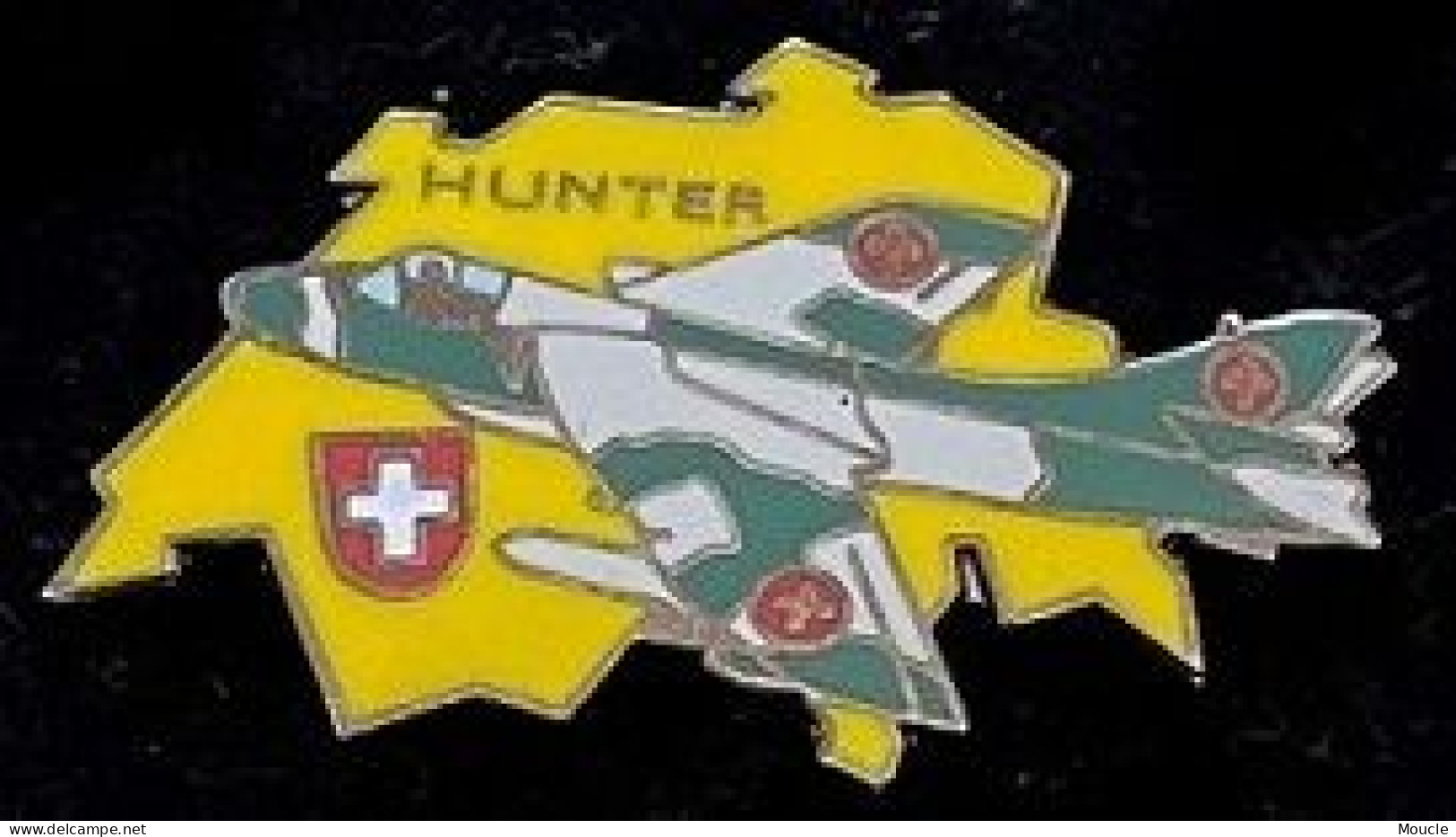 AVION - PLANE - FLUGZEUG - AEREO - SUISSE - MILITAIRE - SWISS ARMY - HUNTER - SCHWEIZ - SWITZERLAND - ARMEE   -  (32) - Airplanes