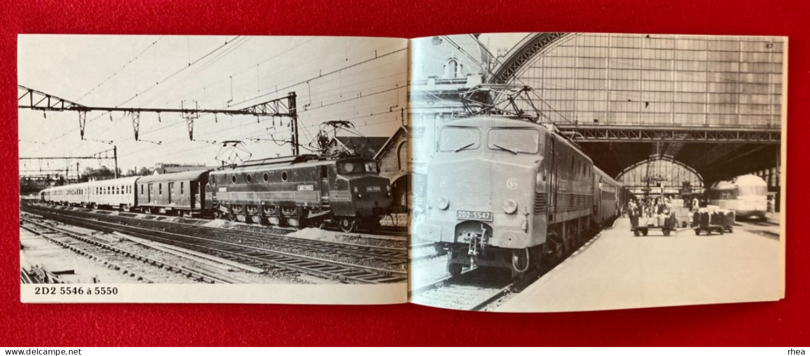 TRAINS - Livret SOUVENIRS DES 2D2 5400 et 5500, locomotives, chemins de fer, 24 pages, 1981