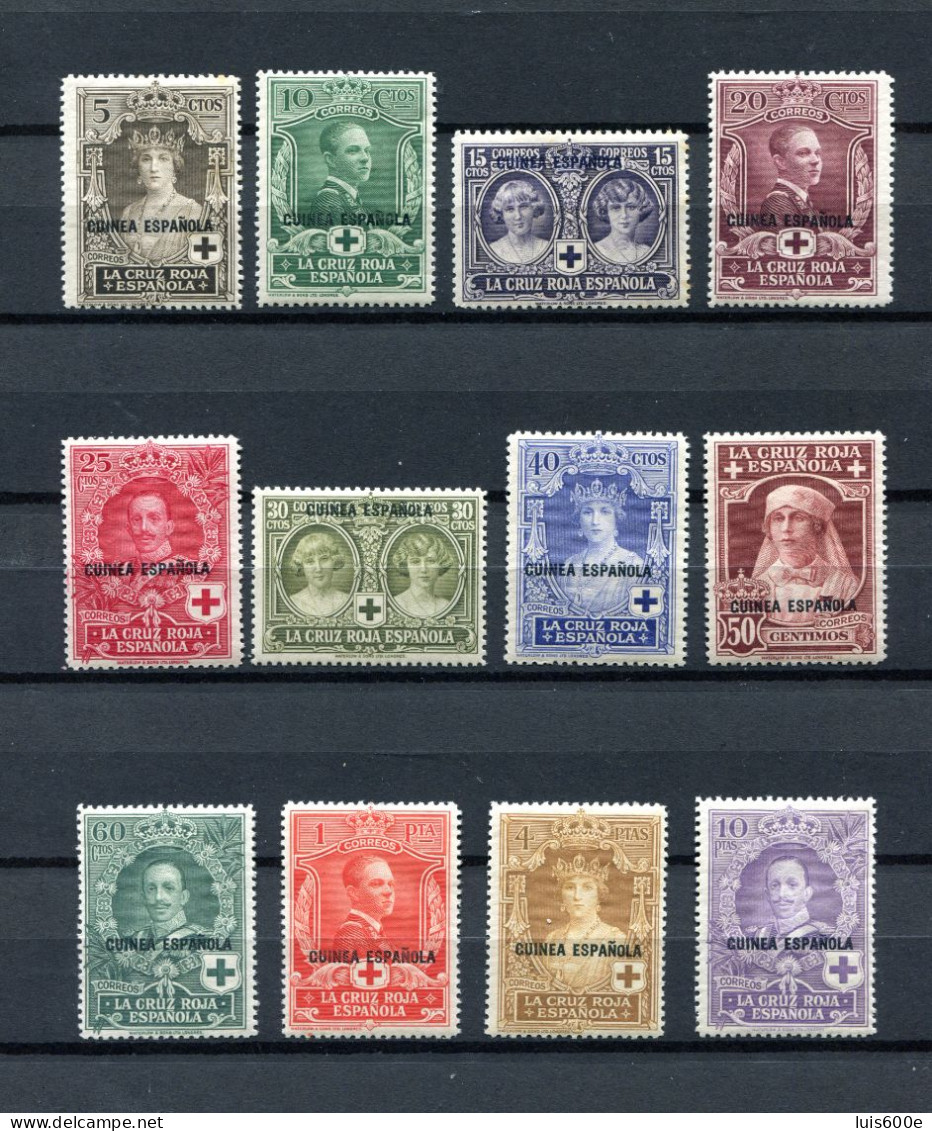 1926.GUINEA.EDIFIL 179/90*.NUEVOS CON Y SIN FIJASELLOS(MH/MNH)CATALOGO  60€ - Guinea Española