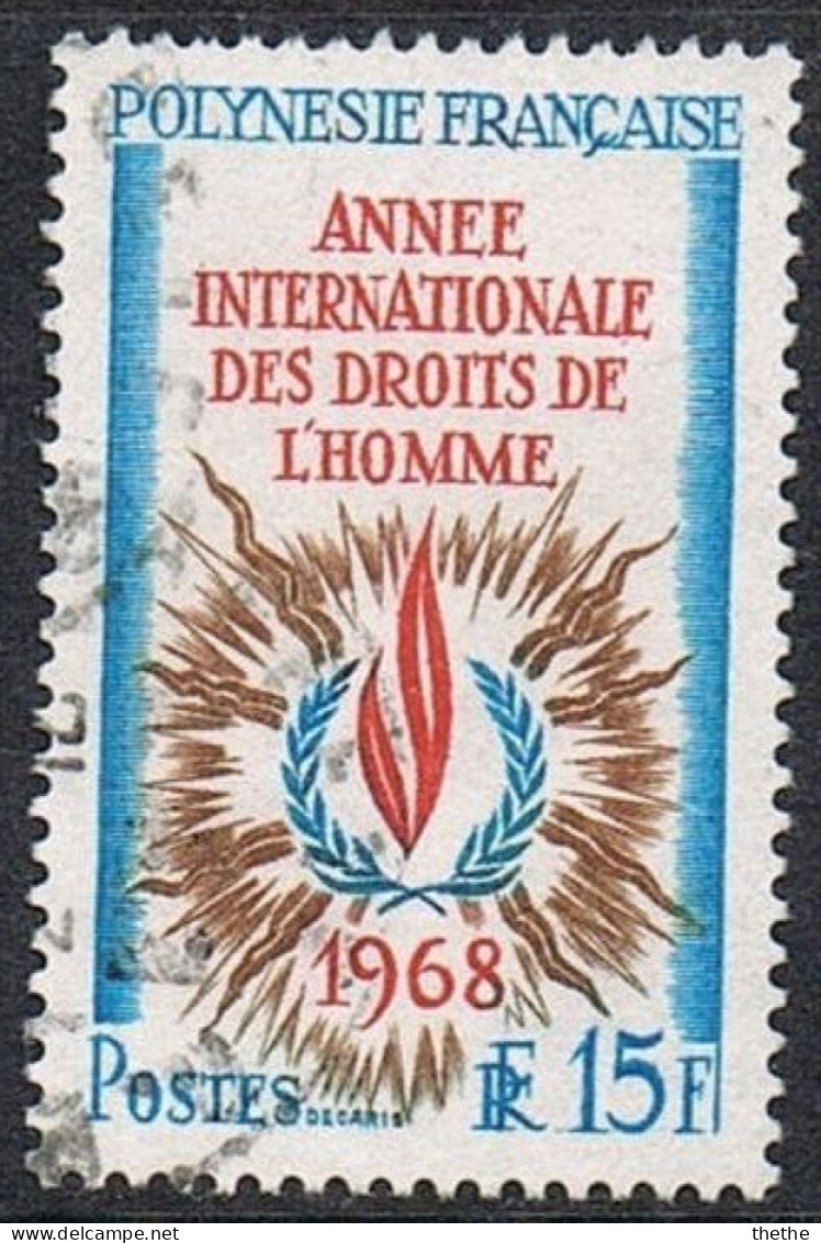 POLYNESIE - Année Internationale Des Droits De L'Homme - Used Stamps