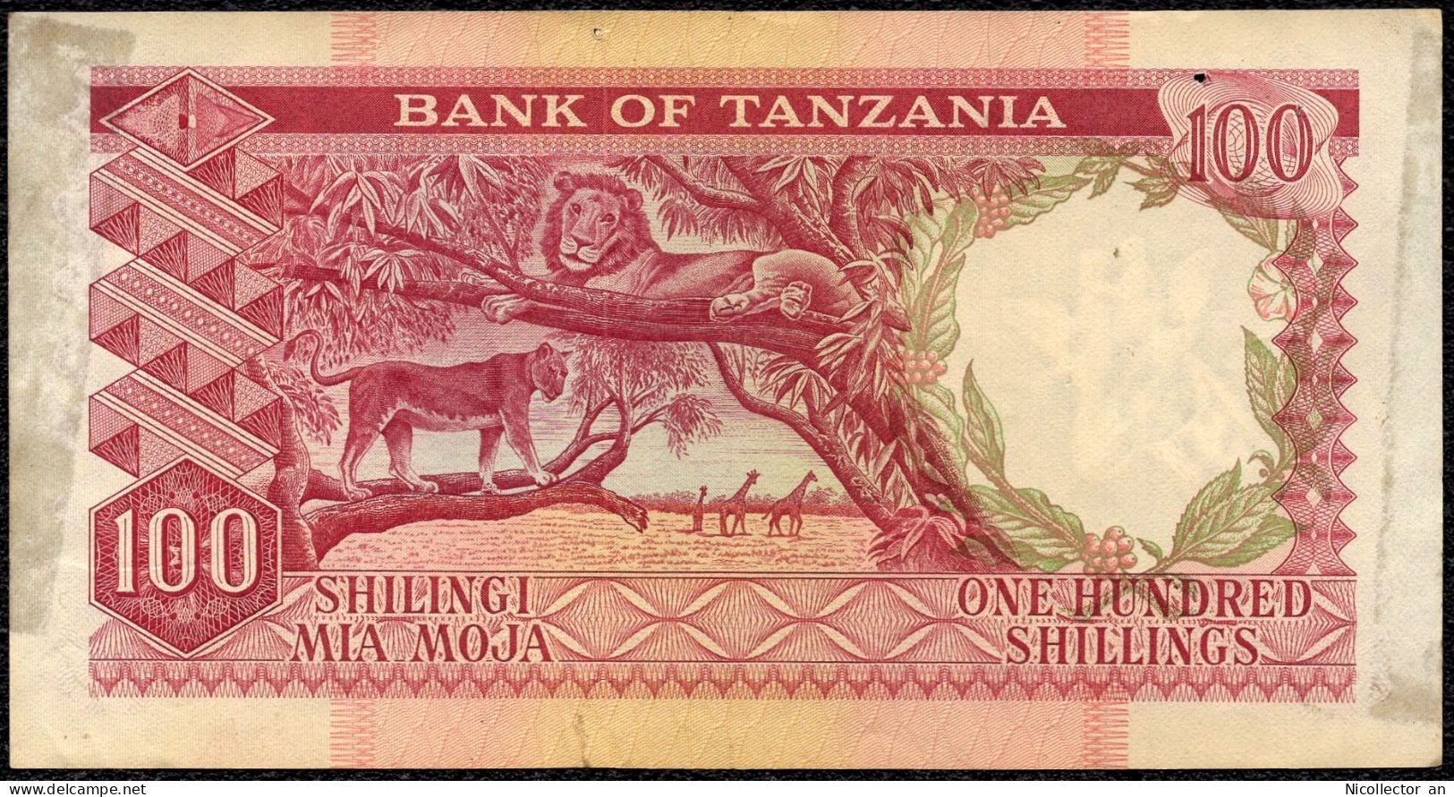Tanzania 100 Shillings 1966 XF+ Banknote - Tanzanie
