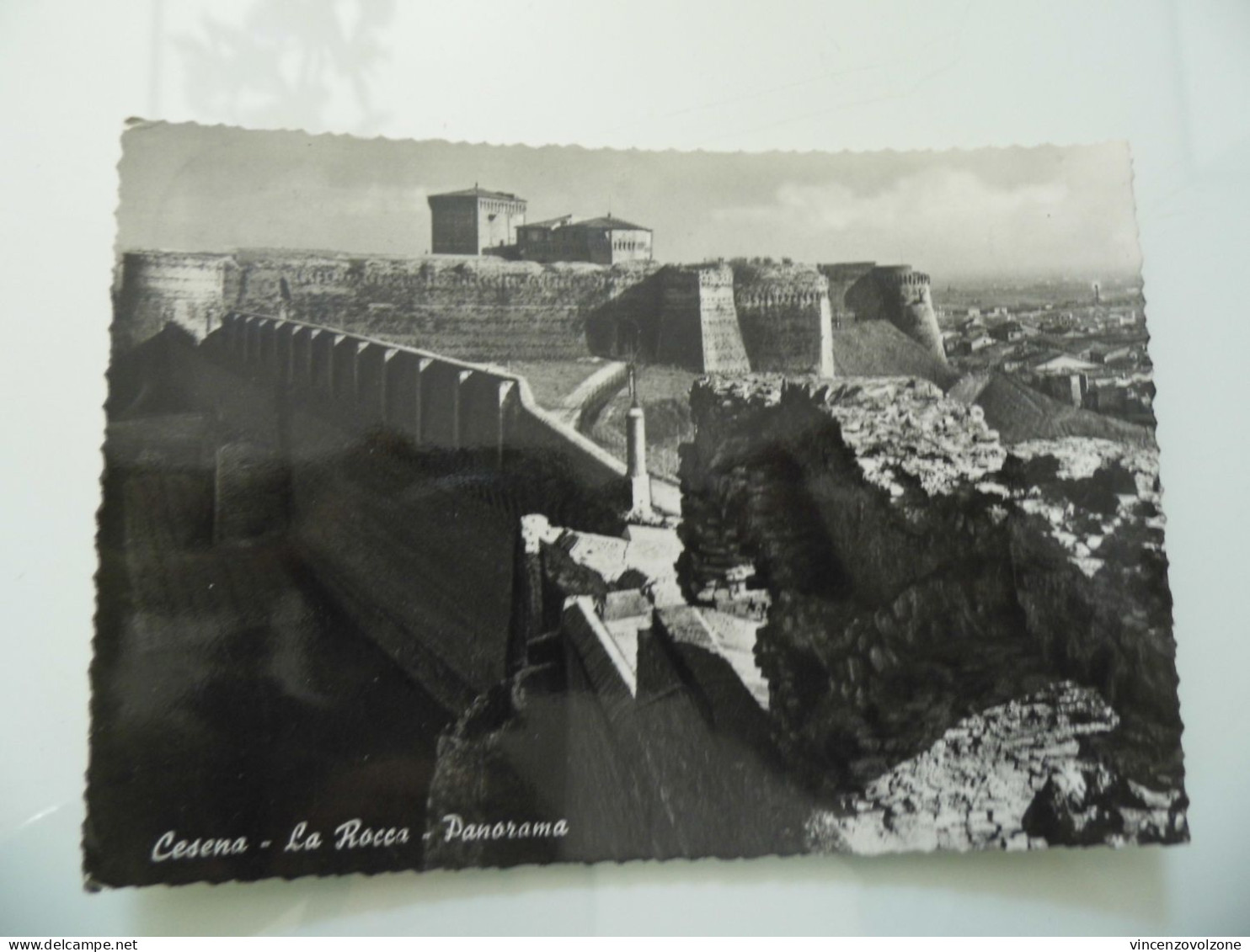 Cartolina  Viaggiata "CESENA La Rocca - Panorama" 1954 - Cesena