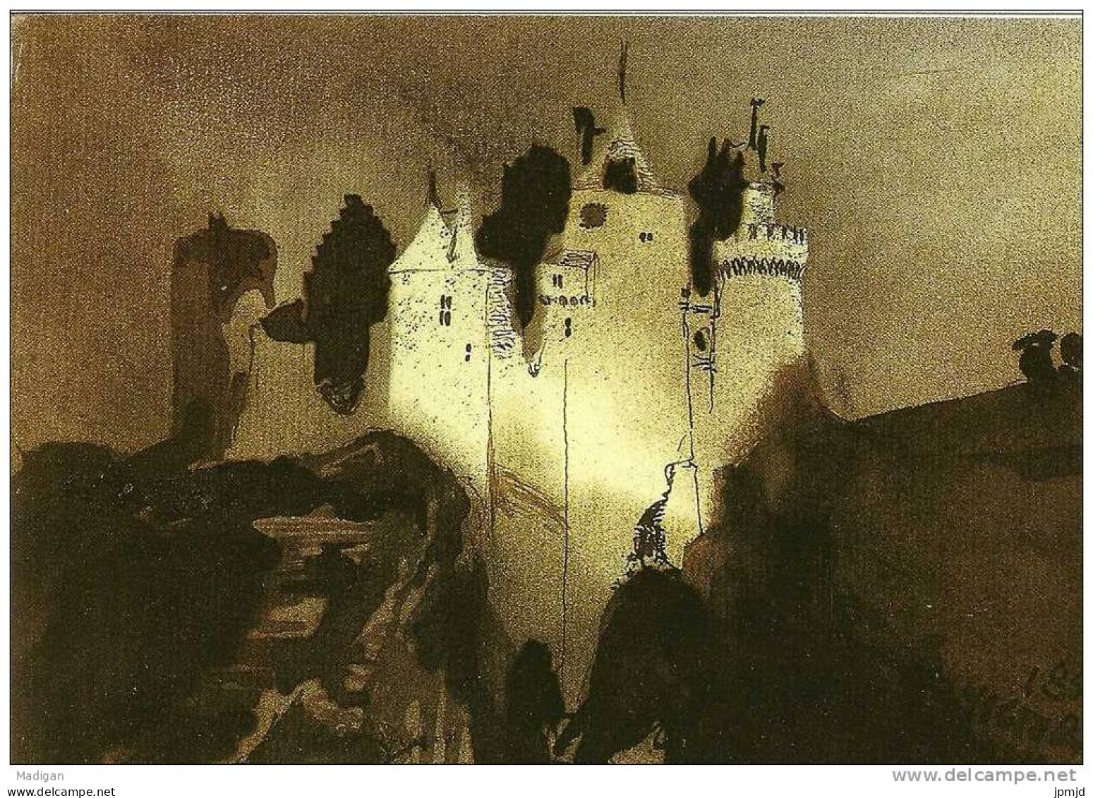 76 - VILLEQUIER - Musée Victor Hugo - Chateau Illuminé Dans La Nuit - N° 15 - Villequier