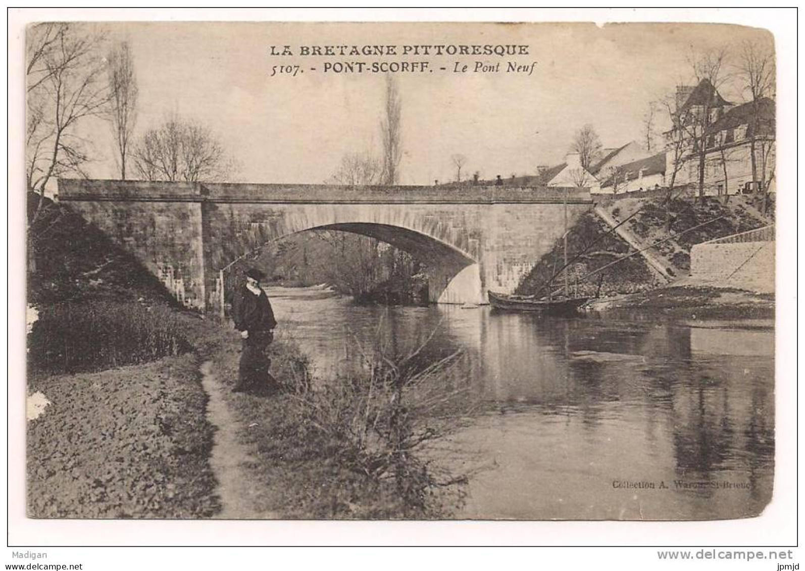 56 - PONT-SCORFF - Le Pont Neuf - Coll. A. Waron N° 5107 - Pont Scorff