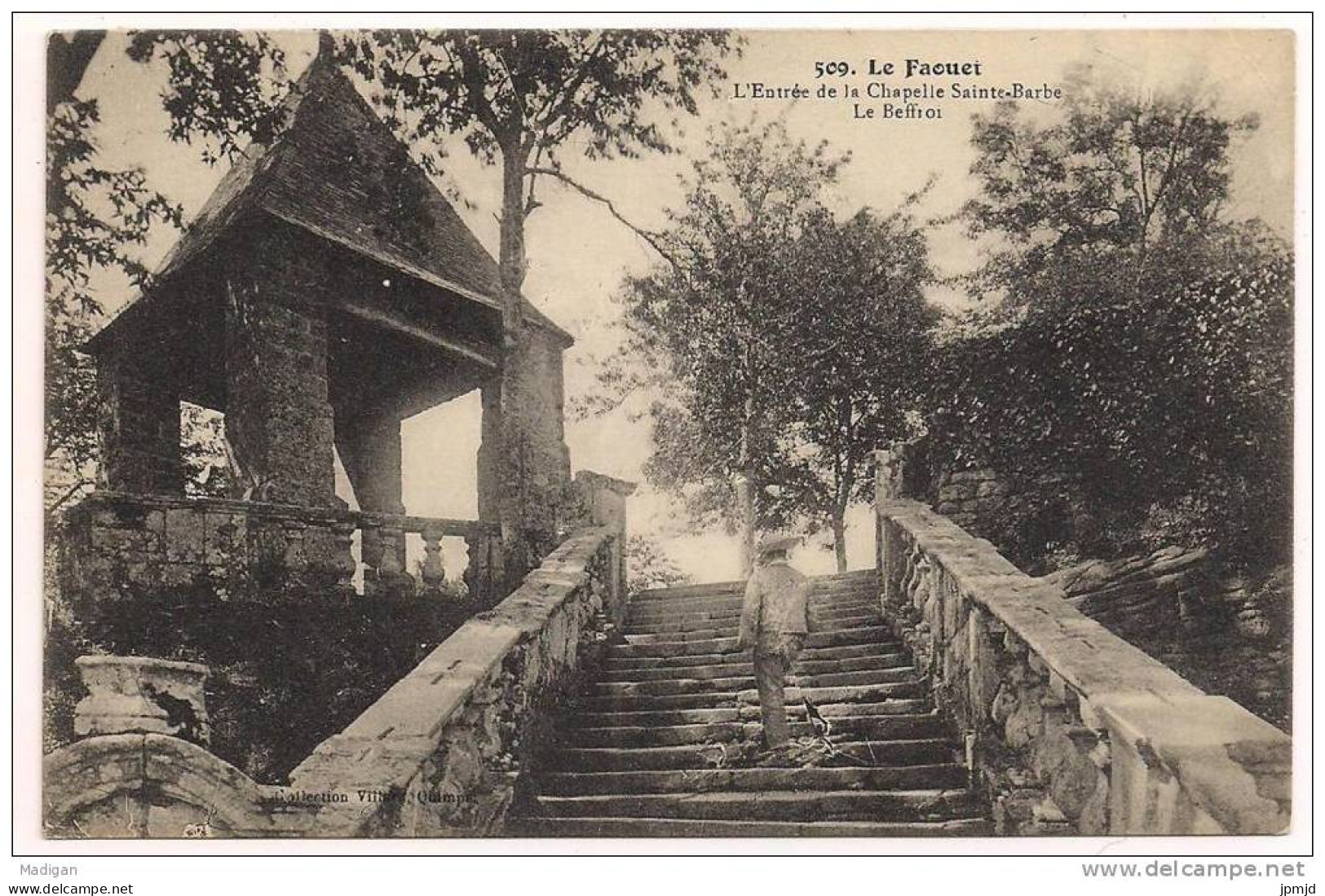 56 - Le Faouet - L' Entrée De La Chapelle Sainte-Barbe - Le Beffroi - Coll. Villard N° 509 - Faouët