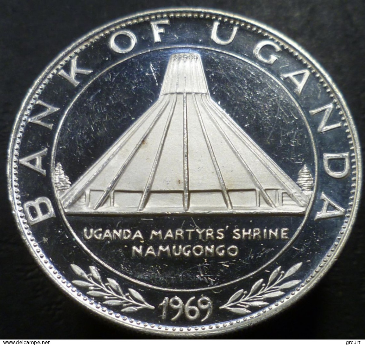 Uganda - 10 Shillings 1970 - Visita Di Papa Paolo VI - KM# 10 - Uganda