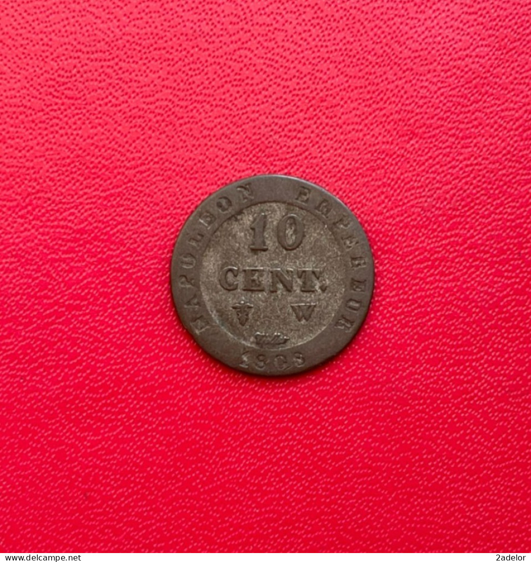 Belle Monnaie De 10 Centimes 1808 W. Napoléon I. Etat TB - 10 Centimes