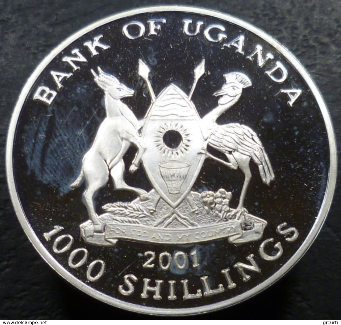 Uganda - 1000 Shillings 2001 - XVII Coppa Del Mondo FIFA, Corea Del Sud-Giappone 2002 - KM# 173 - Oeganda
