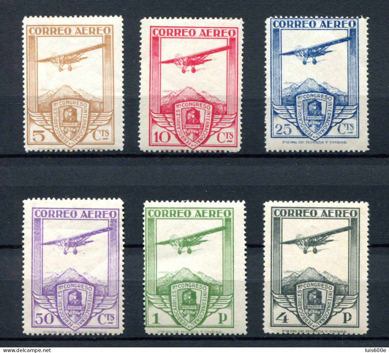 1930.ESPAÑA.EDIFIL 483/88*.NUEVOS CON FIJASELLOS(MH).SERIE AUTENTICA.CATALOGO 160€ - Nuevos