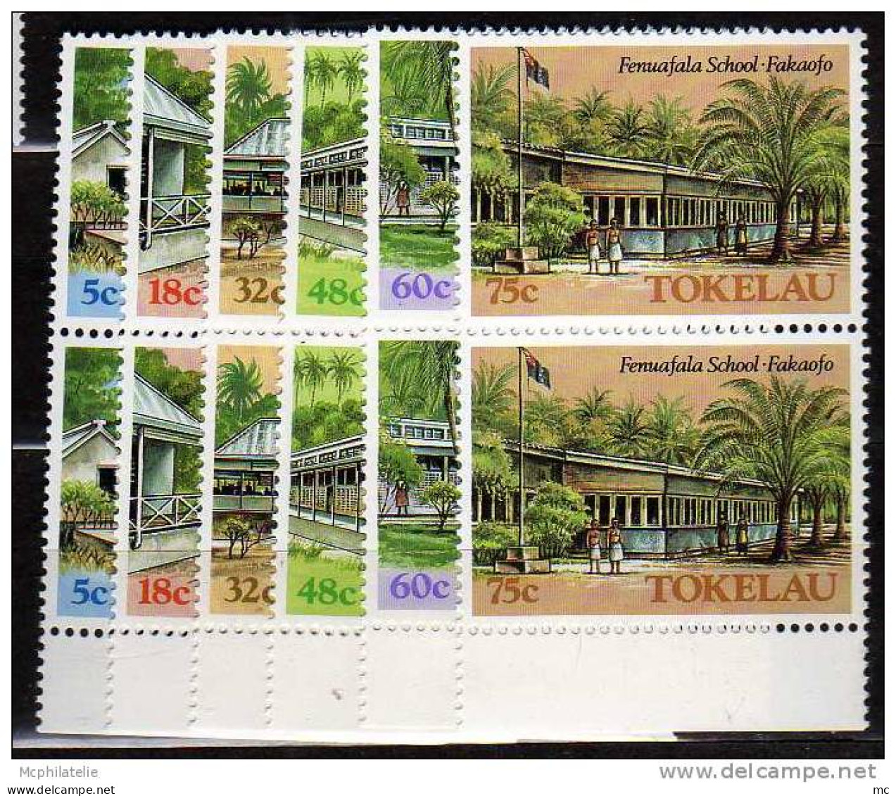 Tokelau Islands N° 130 / 135  ** Paires - Tokelau