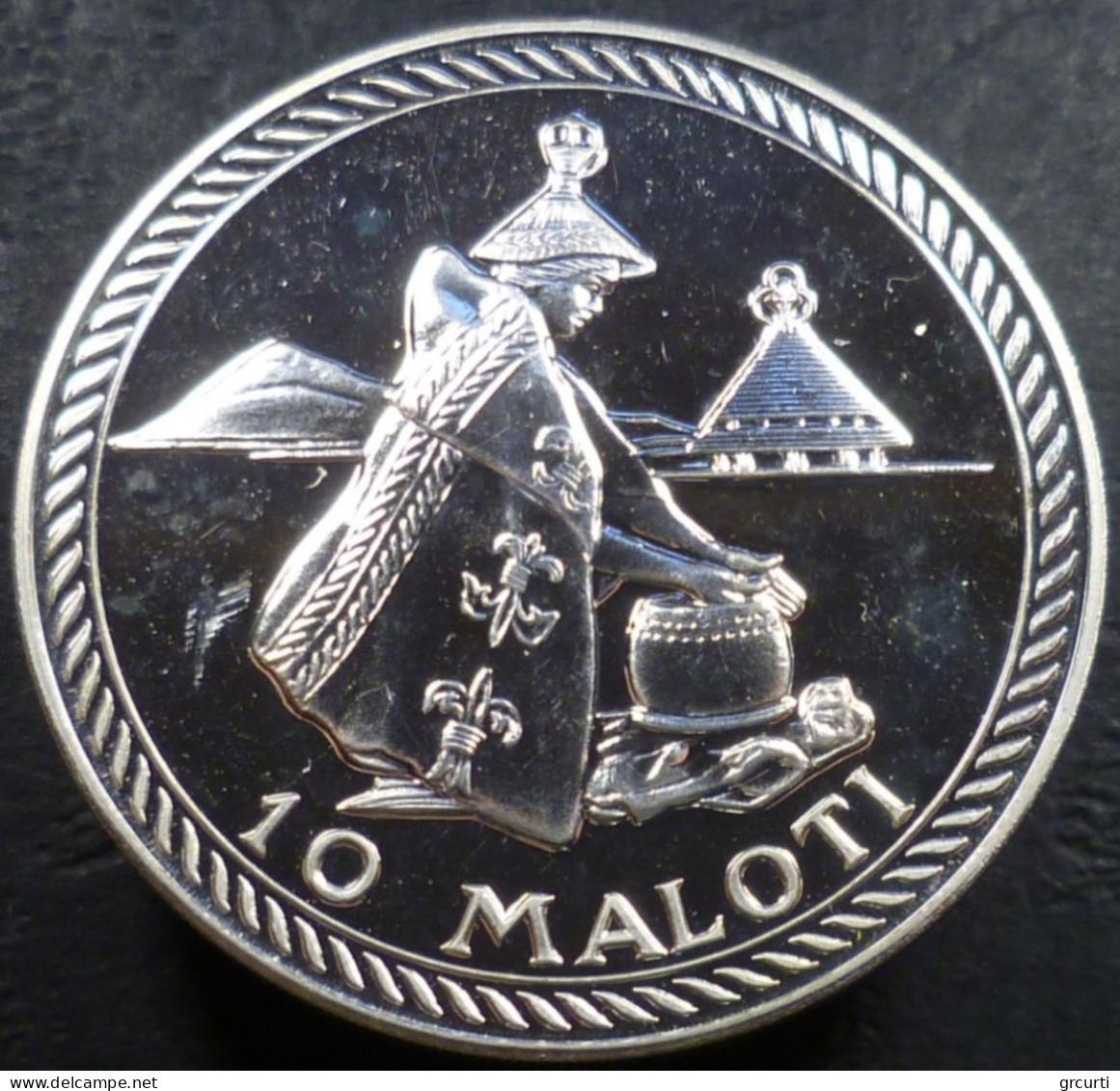 Lesotho - 10 Maloti 1976 - 10° Anniversario Indipendenza - KM# 13 - Lesotho