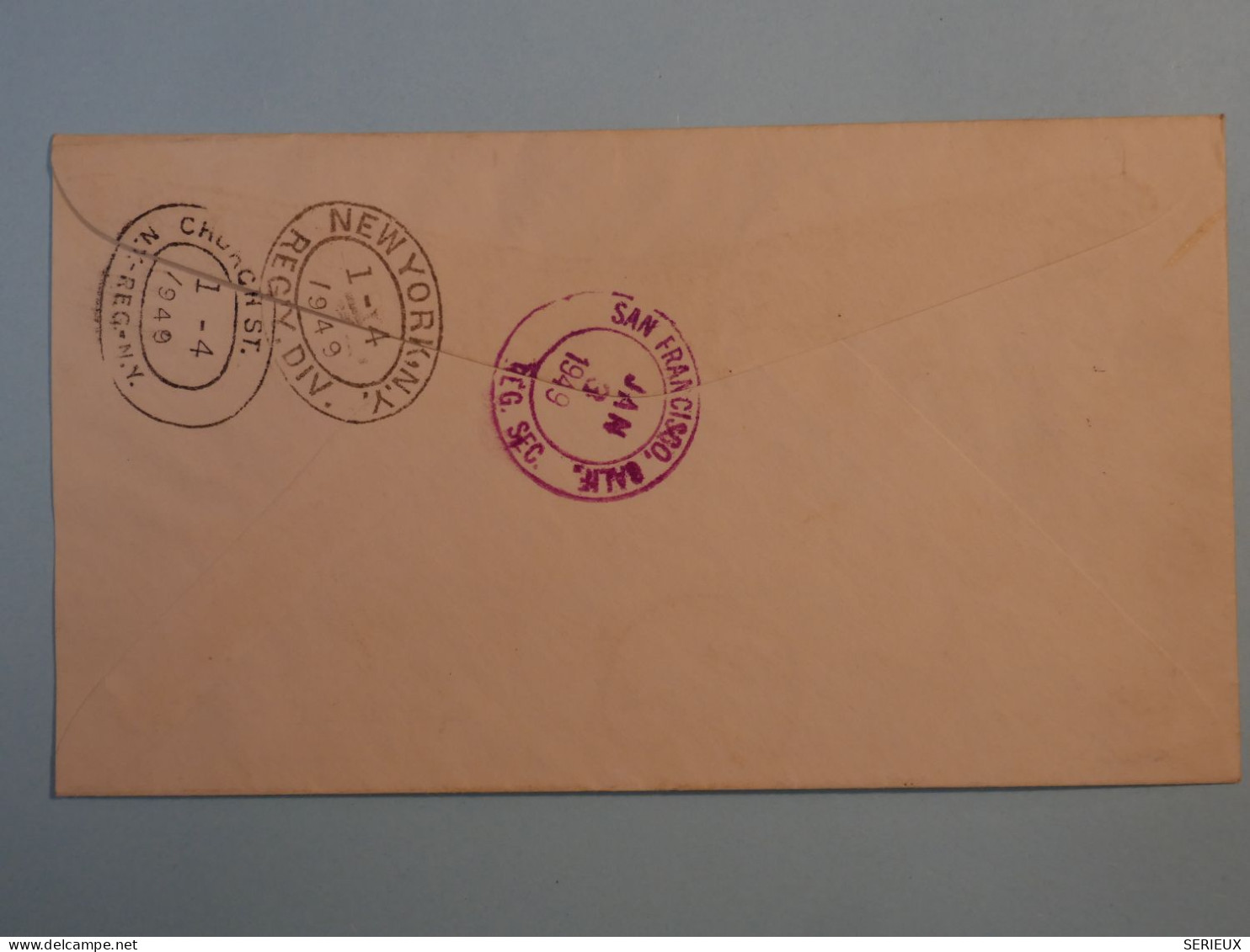 BT16 ETAB. OCEANIE  BELLE LETTRE  REC. 1948   PAPEETE  A NEW YORK USA +BLOC DE 4 TP+AFF. PLAISANT+ - Cartas & Documentos