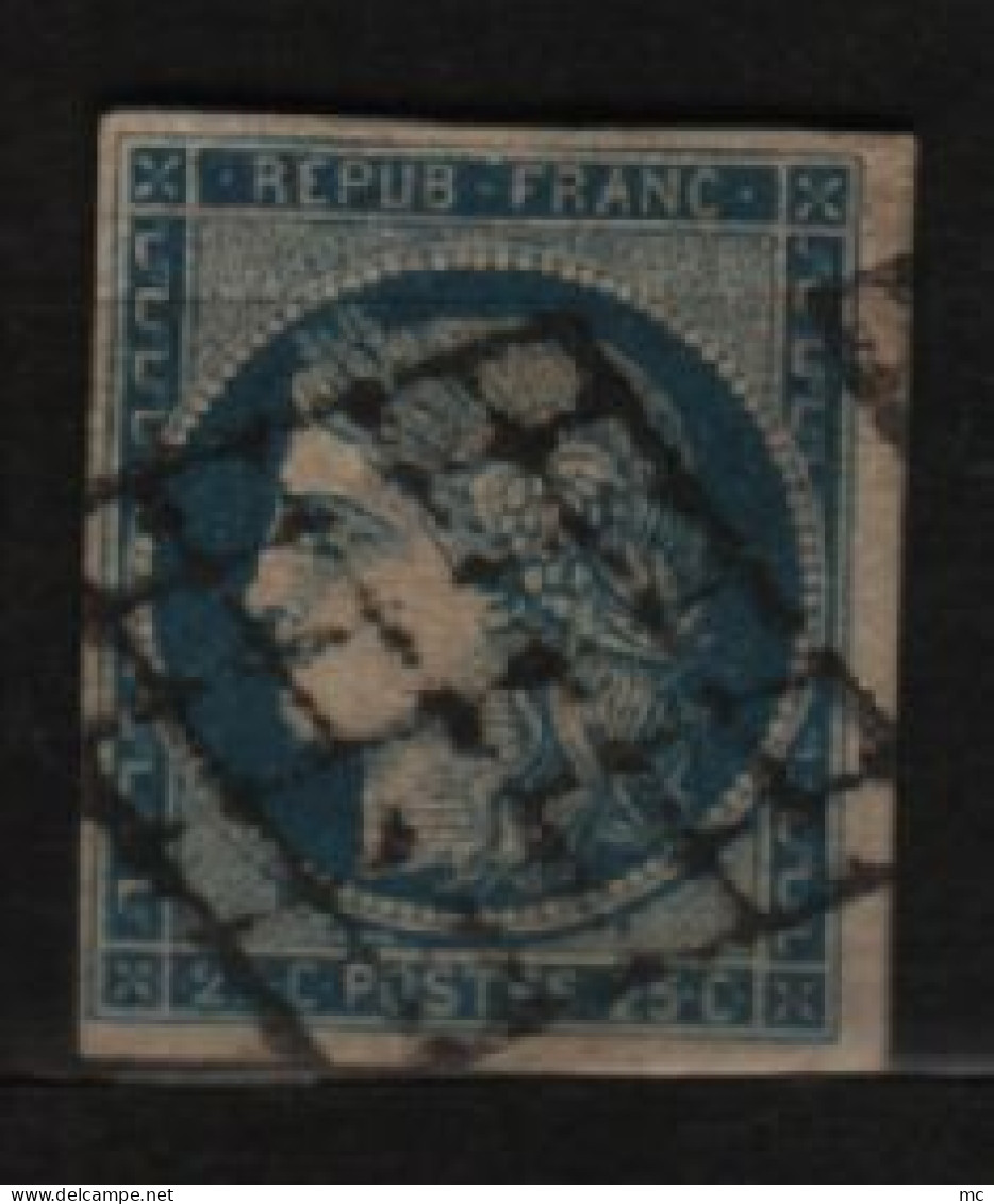 Cérès 25c Bleu Nº4 Oblitéré (º) - 1849-1850 Ceres