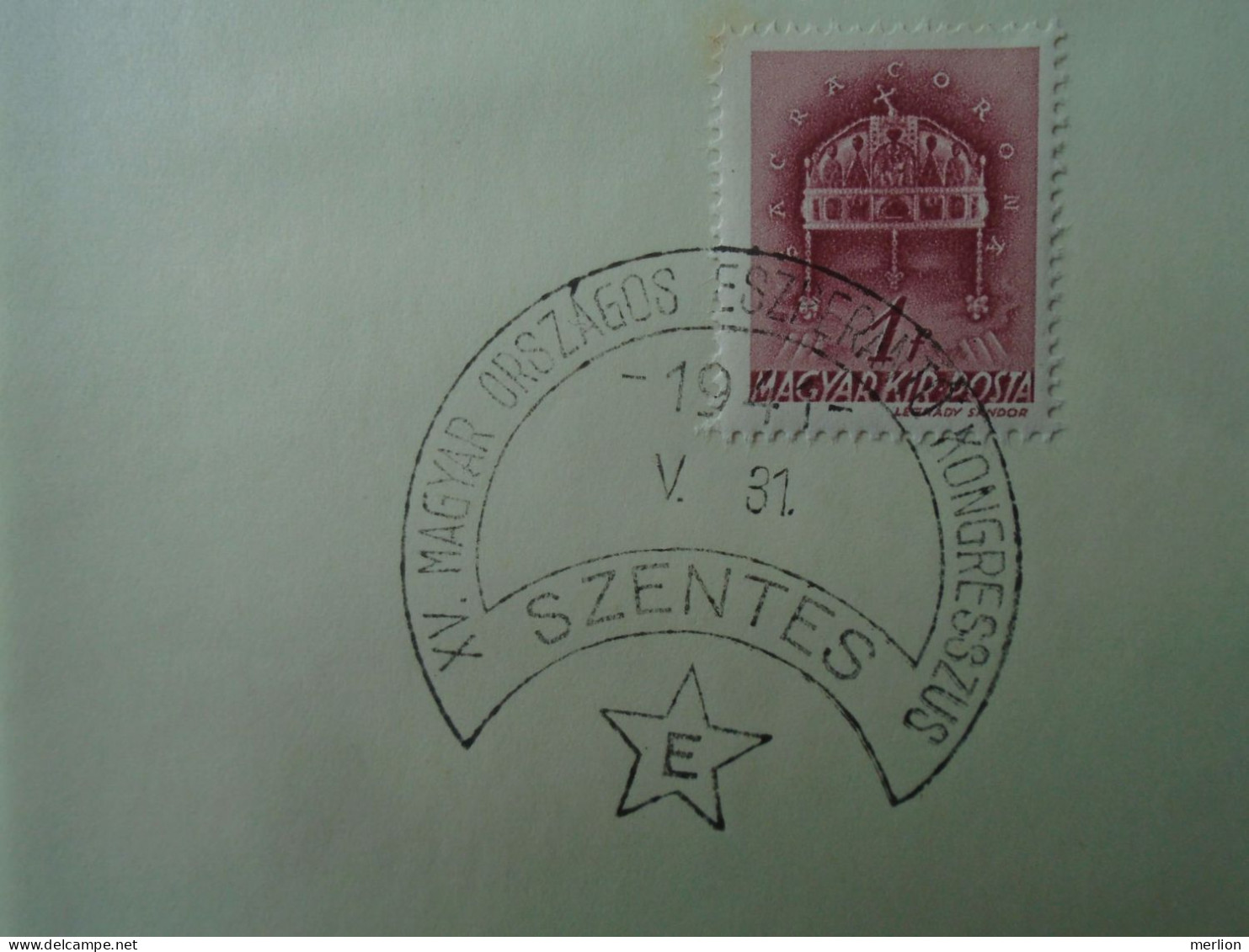 ZA451.100   Hungary - XV Hungarian National Esperanto Congress -1941  Szentes - Postmark Collection