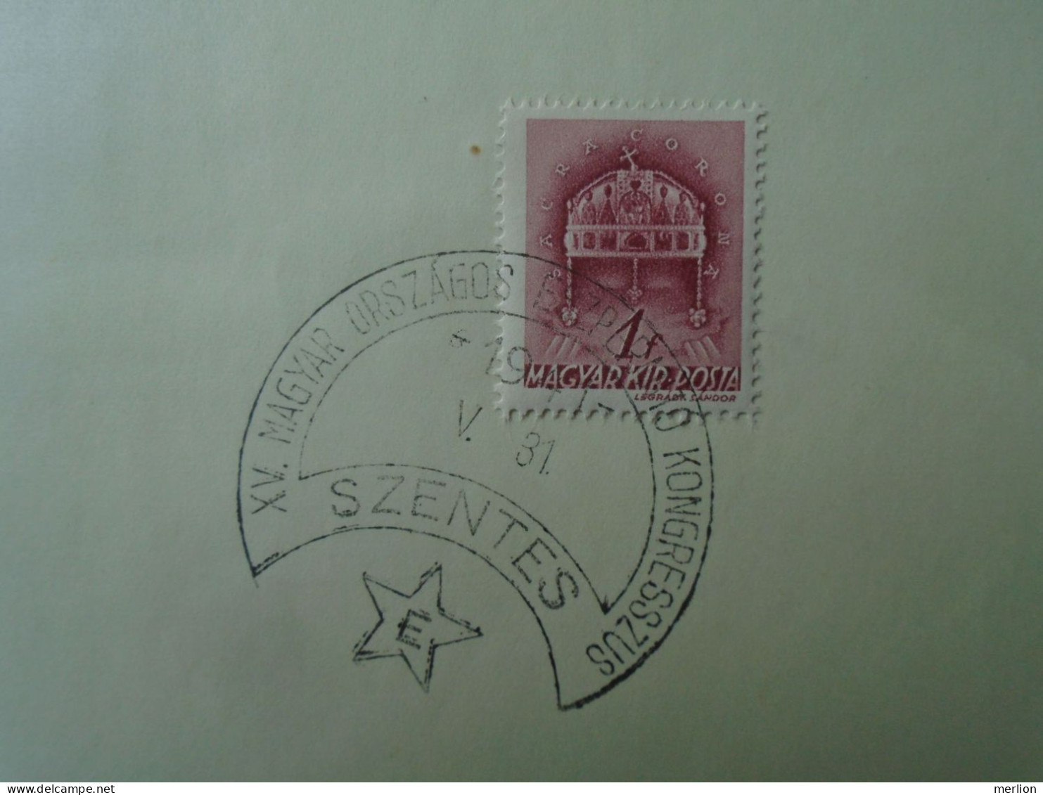 ZA451.101   Hungary - XV Hungarian National Esperanto Congress -1941  Szentes - Postmark Collection