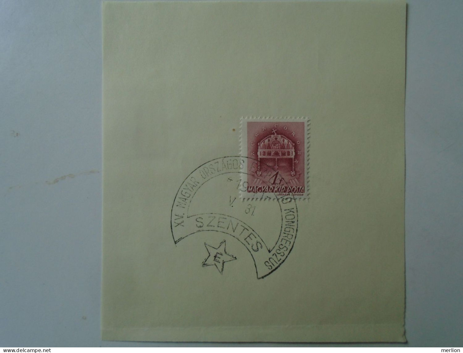 ZA451.101   Hungary - XV Hungarian National Esperanto Congress -1941  Szentes - Postmark Collection