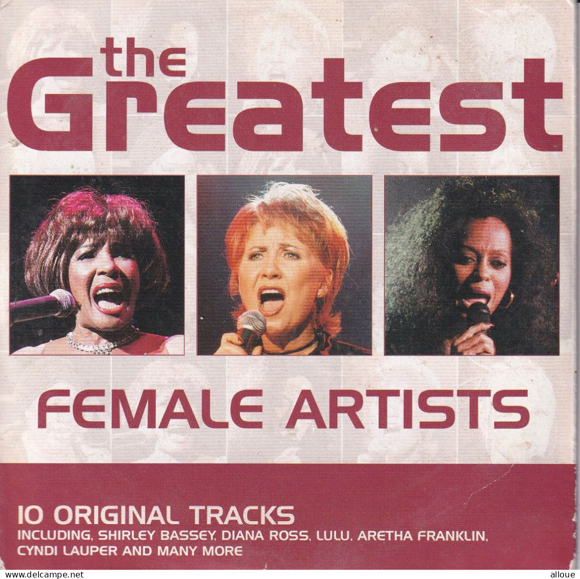 THE GREATEST - FEMALE ARTISTS  - CD POCHETTE CARTON 10TRACK - LULU-DIANA ROSS-CYNDI LAUPER-ARETHA FRANKLIN ... - Andere - Engelstalig