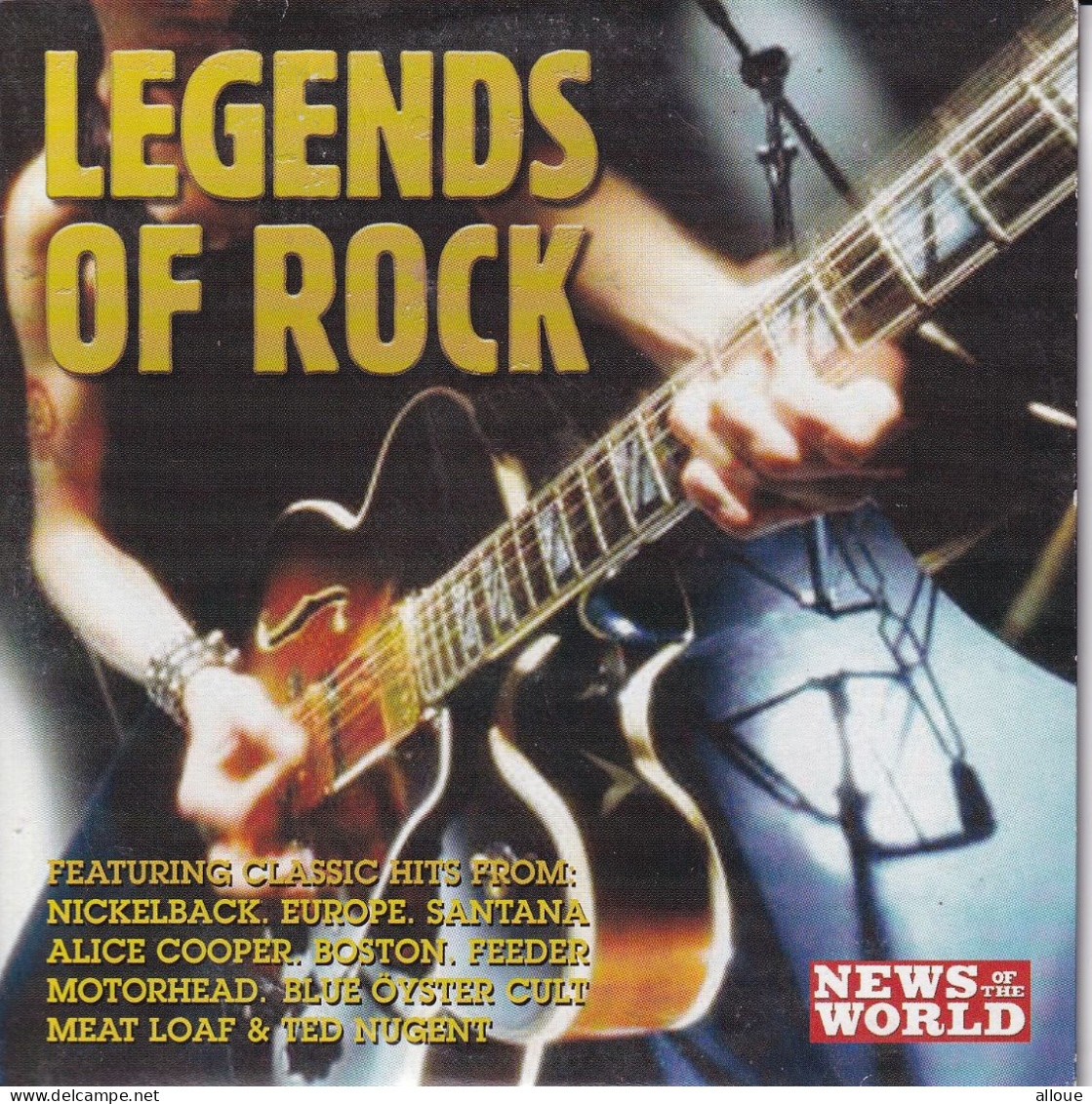 LEGENDS OF ROCK - CD NEWS OF THE WORLD -POCHETTE CARTON 10TRACK - MEAT LOAF-ALICE COOPER-EUROPE-MOTORHEAD - Altri - Inglese