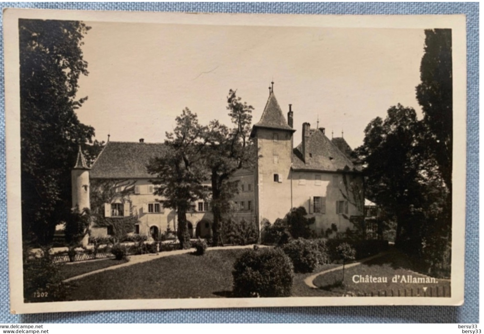 SUISSE - CARTE PHOTO - CHÂTEAU D’ALLAMAN - Allaman