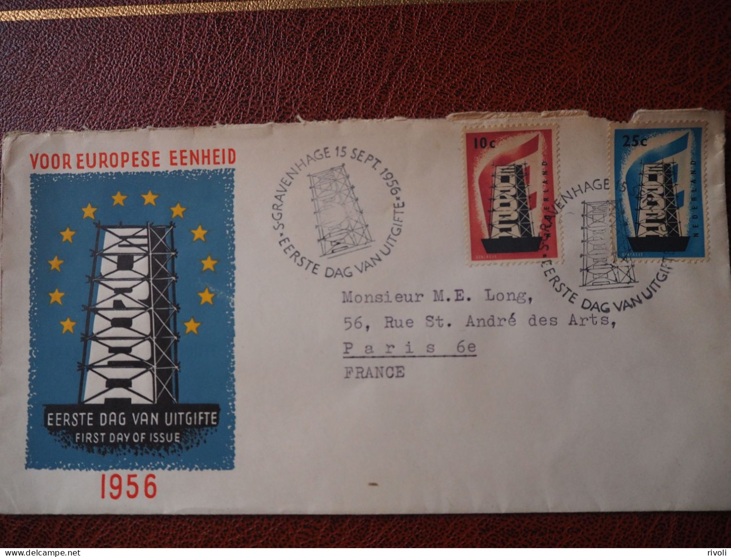 NEDERLAND - PAYS BAS - FDC - Europa CEPT 1956 N° 659-660 - 1956