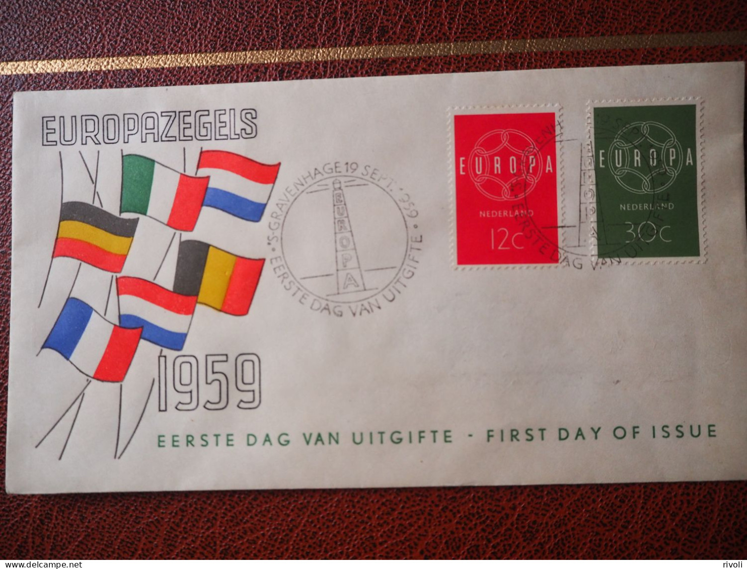 NEDERLAND - PAYS BAS - FDC - Europa CEPT 1959 N° 708-709 - 1959