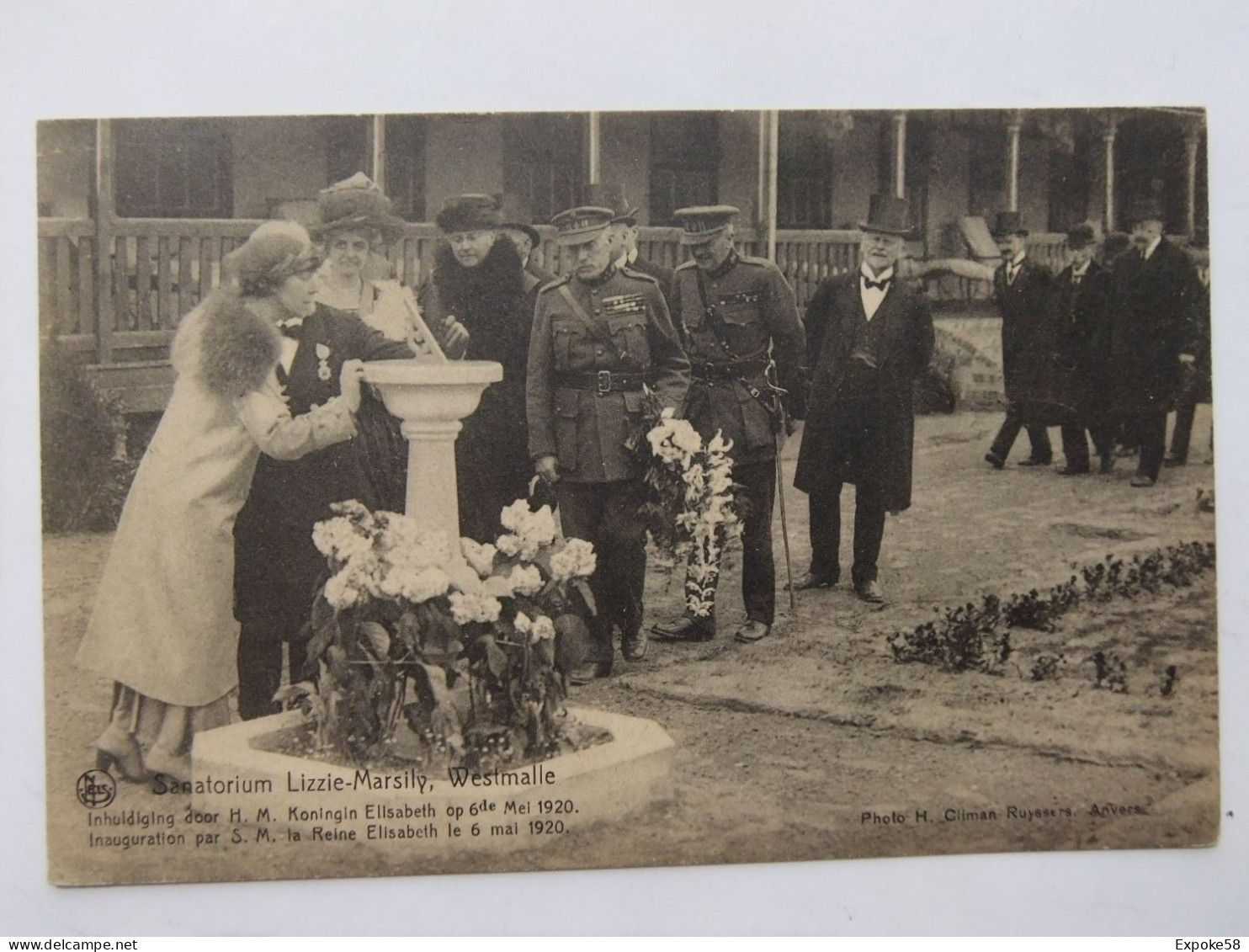 Westmalle Sanatorium Lizzie-Marsily Inhuldiging Door Koningin Elisabeth Op 6 Mei 1920 - Malle