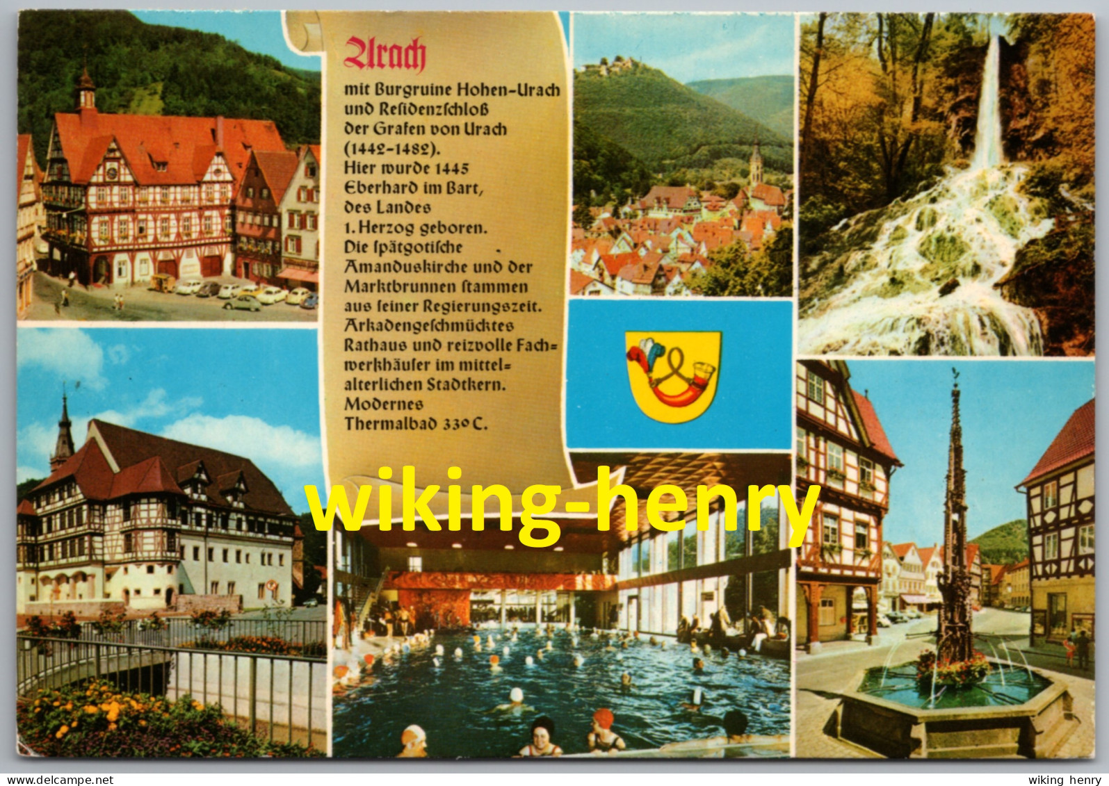 Bad Urach - Mehrbildkarte 2   Mit Chronik - Bad Urach