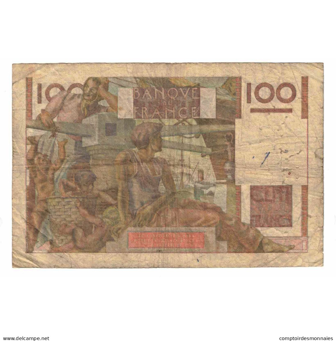 France, 100 Francs, Jeune Paysan, 1953, J.557, B, Fayette:28bis.3, KM:128e - 100 F 1945-1954 ''Jeune Paysan''