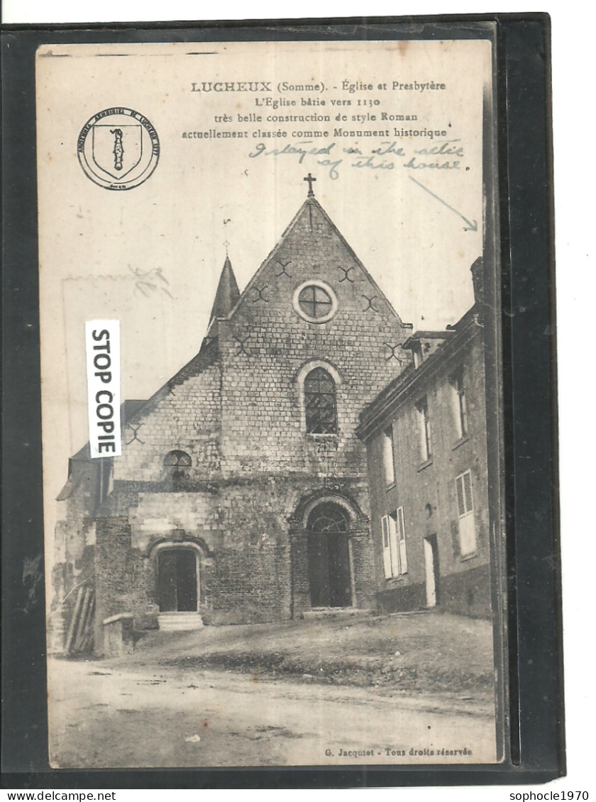 06-2023 - THE 50/174 - SOMME - 80 -  LUCHEUX - Eglise Et Presbytère - Lucheux