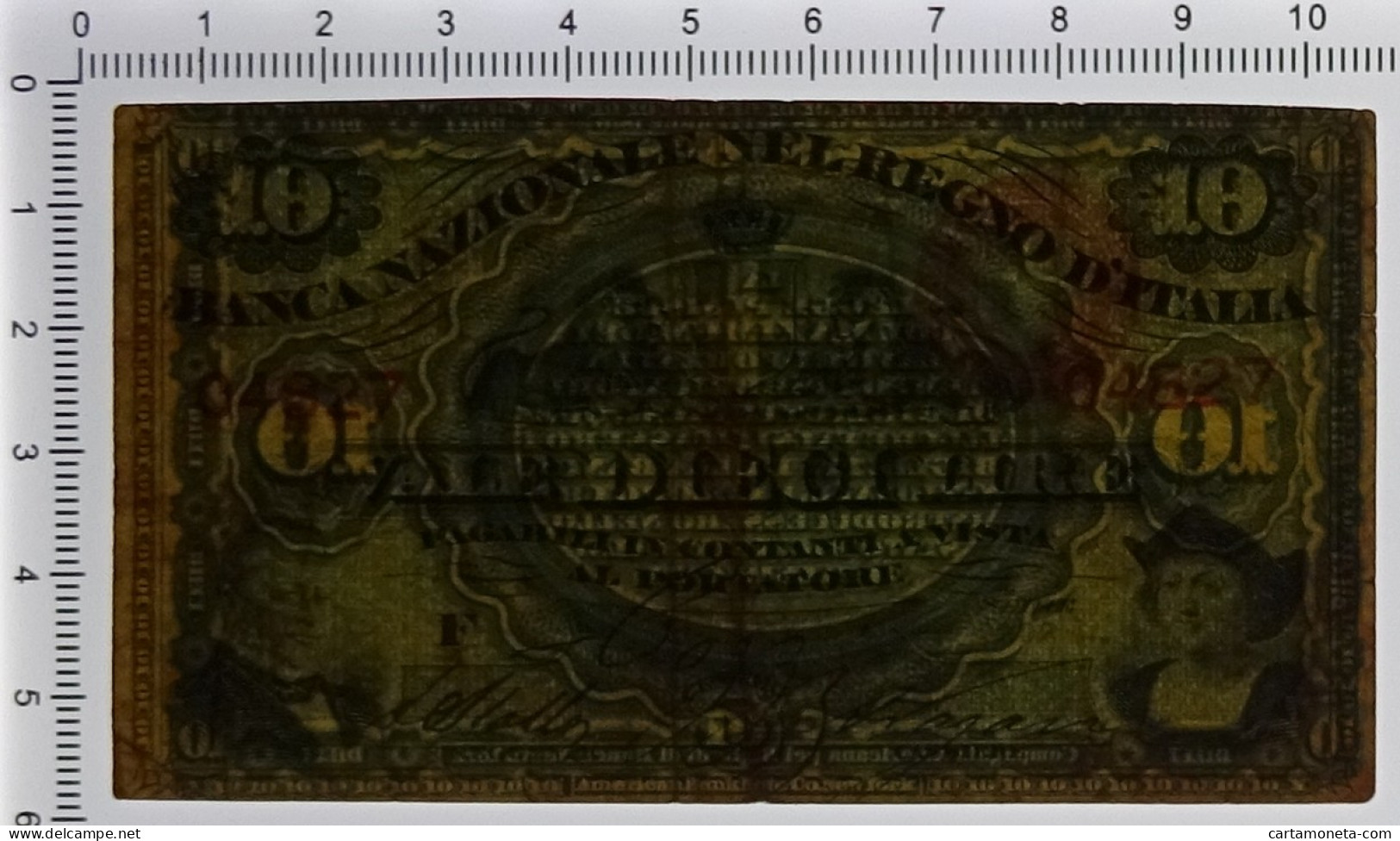 10 LIRE BANCA NAZIONALE NEL REGNO D'ITALIA CAVOUR COLOMBO 28/09/1870 BB - Sonstige & Ohne Zuordnung