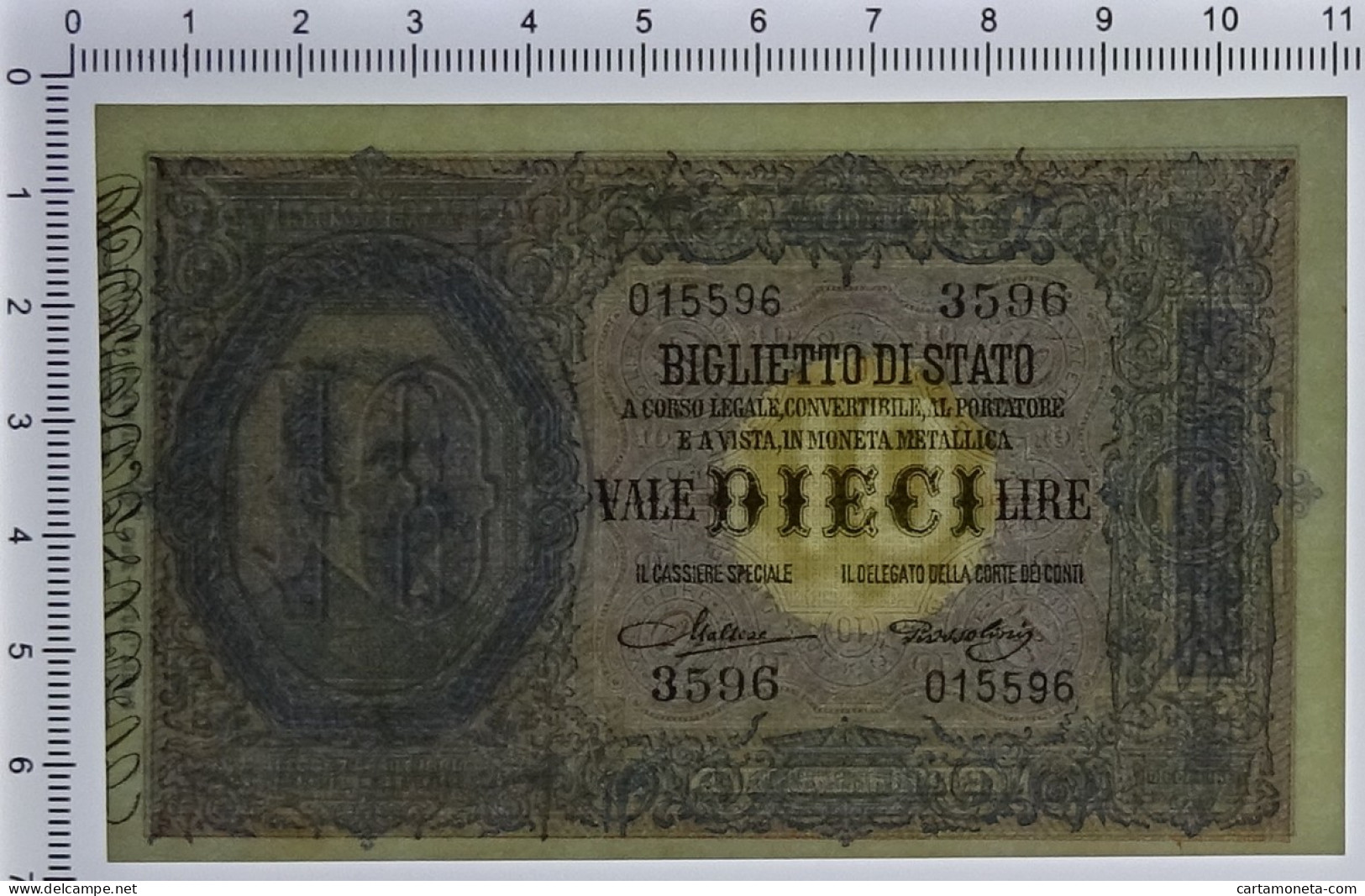 10 LIRE BIGLIETTO DI STATO EFFIGE UMBERTO I 19/05/1923 QFDS - Regno D'Italia – Other