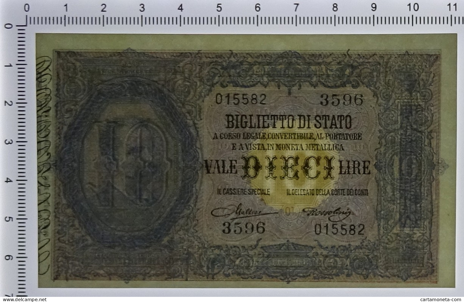 10 LIRE BIGLIETTO DI STATO EFFIGE UMBERTO I 19/05/1923 FDS-/FDS - Regno D'Italia – Autres